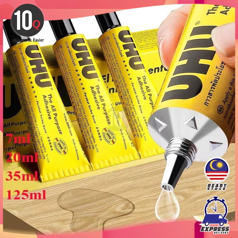 UHU All Purpose Adhesive 7ml Super Glue Wood Plastics ABS Plexiglass