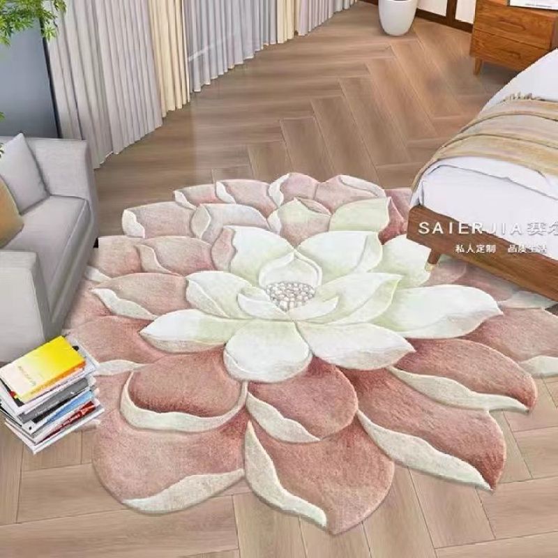 Round Carpet Hanging Basket Cushion Bedroom Bed Blanket Chair Blanket Thickened Soft Water Wash Long Hair Carpet main image 0