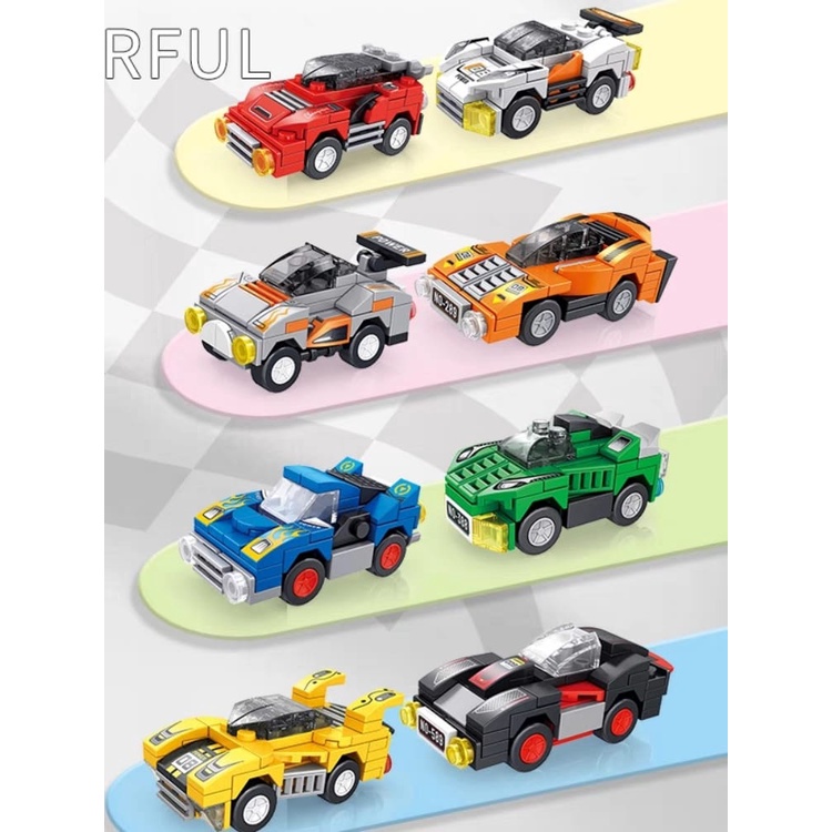 Building Blocks Racing City Speed Champions Car Bricks Construction ...