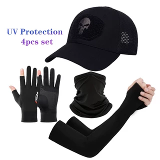 4pcs Fishing Hats Upf 50+ Outdoor Uv Sun Protection Hats Hiking