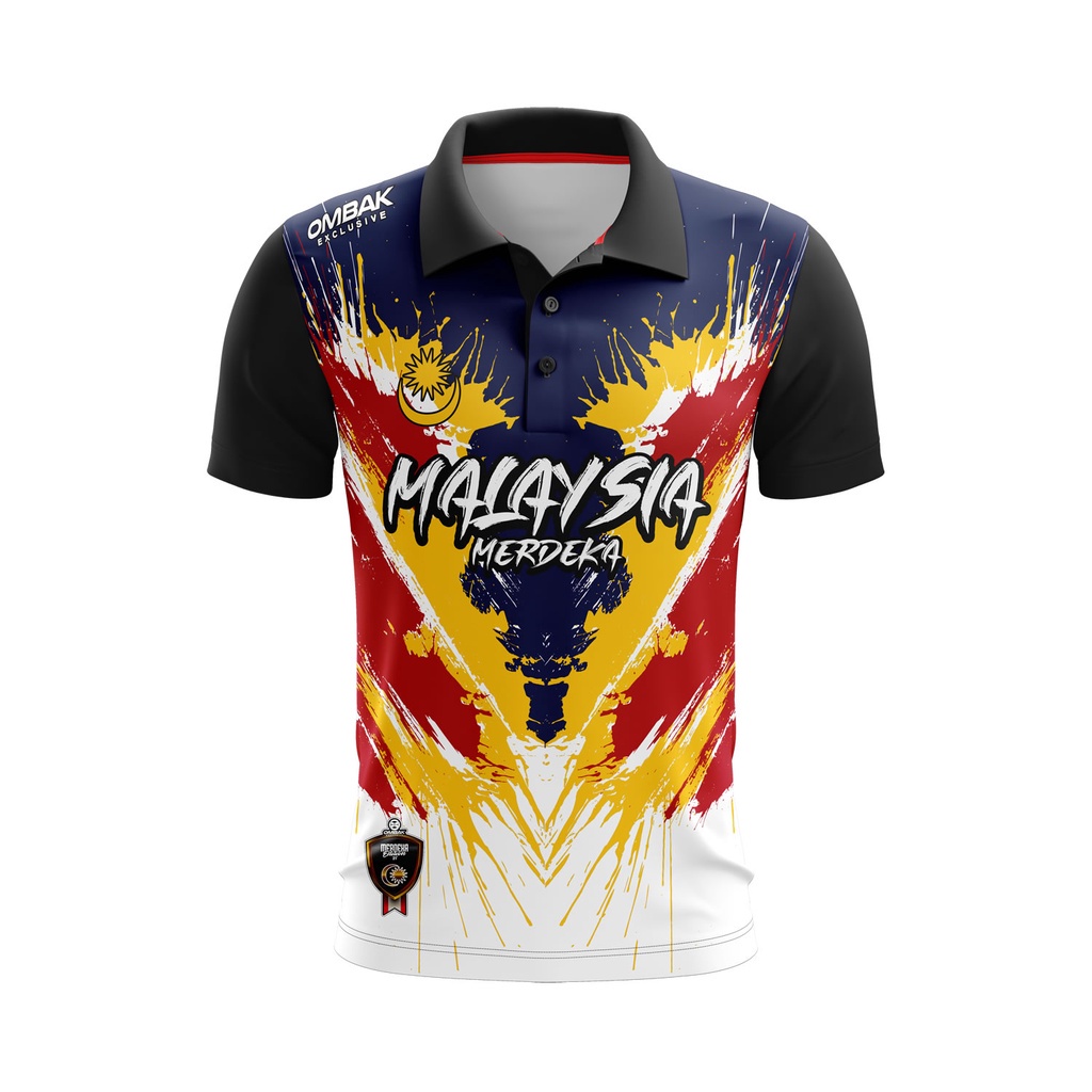 [CLEARANCE STOCK] BAJU / TSHIRT MERDEKA - COLLAR SHORT SLEEVE | Shopee ...