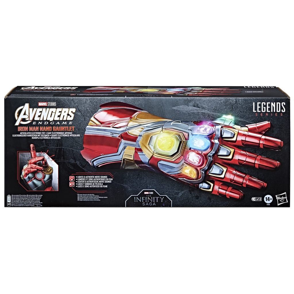 Hasbro Avengers Endgame - Iron Man Nano Gauntlet, Armure De Collection Neuve