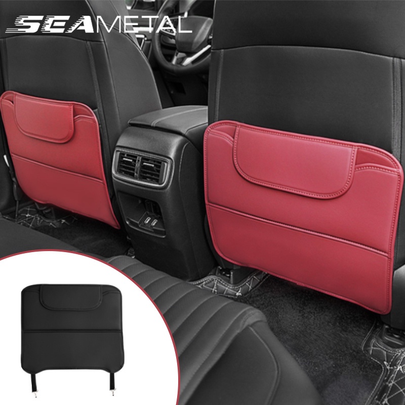 SEAMETAL Car Seats Anti kick kicking Mat Car Leather Cushion Back