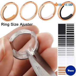 6Pack Ring Size Adjuster- Clear Ring Sizer Resizer Fit for Loose Rings-Spiral Silicone Tightener Set, Women's, Size: 3.5 x 3.5 x 100 mm, White