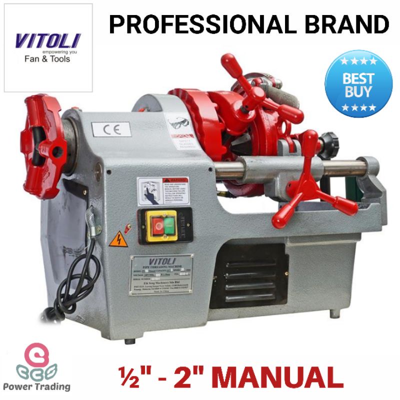 VITOLI 2" PIPE THREADING MACHINE PT50 MANUAL Shopee Malaysia