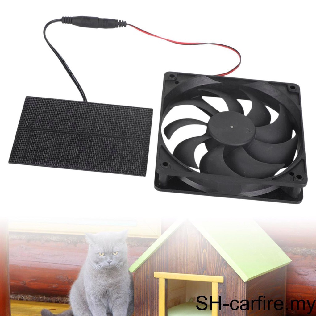 Portable Solar Powered Fan Waterproof for RV Roofs and Poultry House ...