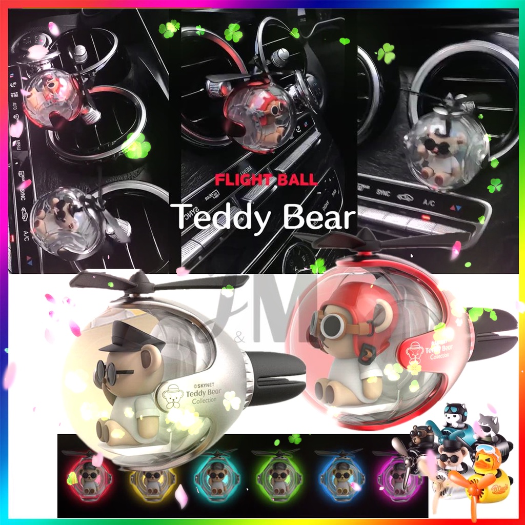 Car Air Freshener Teddy Bear Pilot Car Air Freshener Air Outlet Wingman