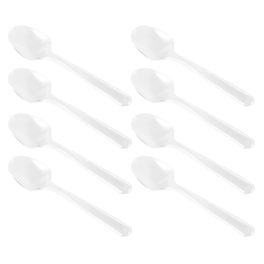 Ice Cream Spoons Disposable Plastic Metal Cooking 100 PCS Shopee Malaysia