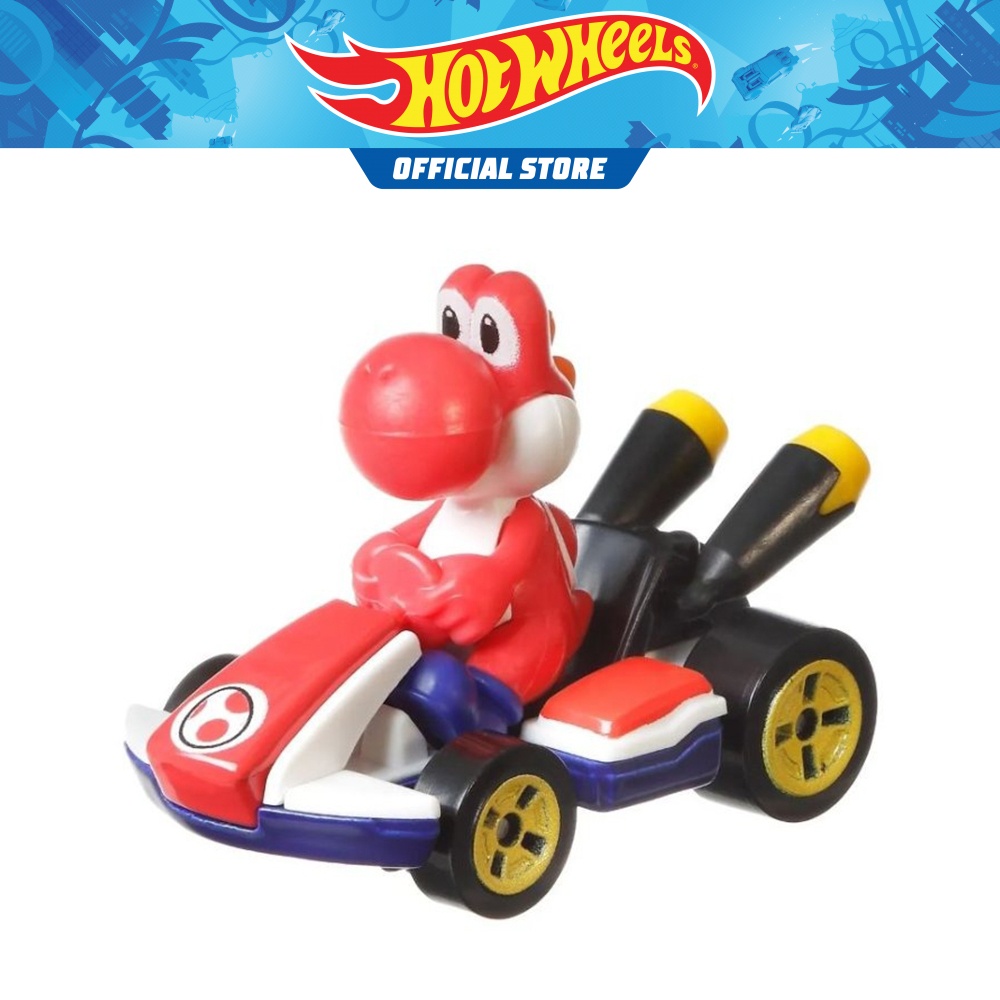 Hot Wheels Mario Kart Red Yoshi Standard Kart DieCast GBG25 Shopee