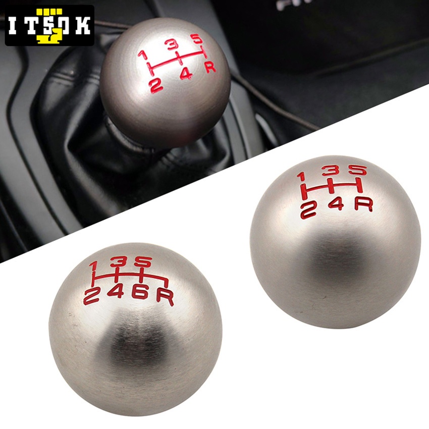 【ITSOK】Aluminum 5/6 Speed JDM Ball Shape Shift Gear Knob For Honda