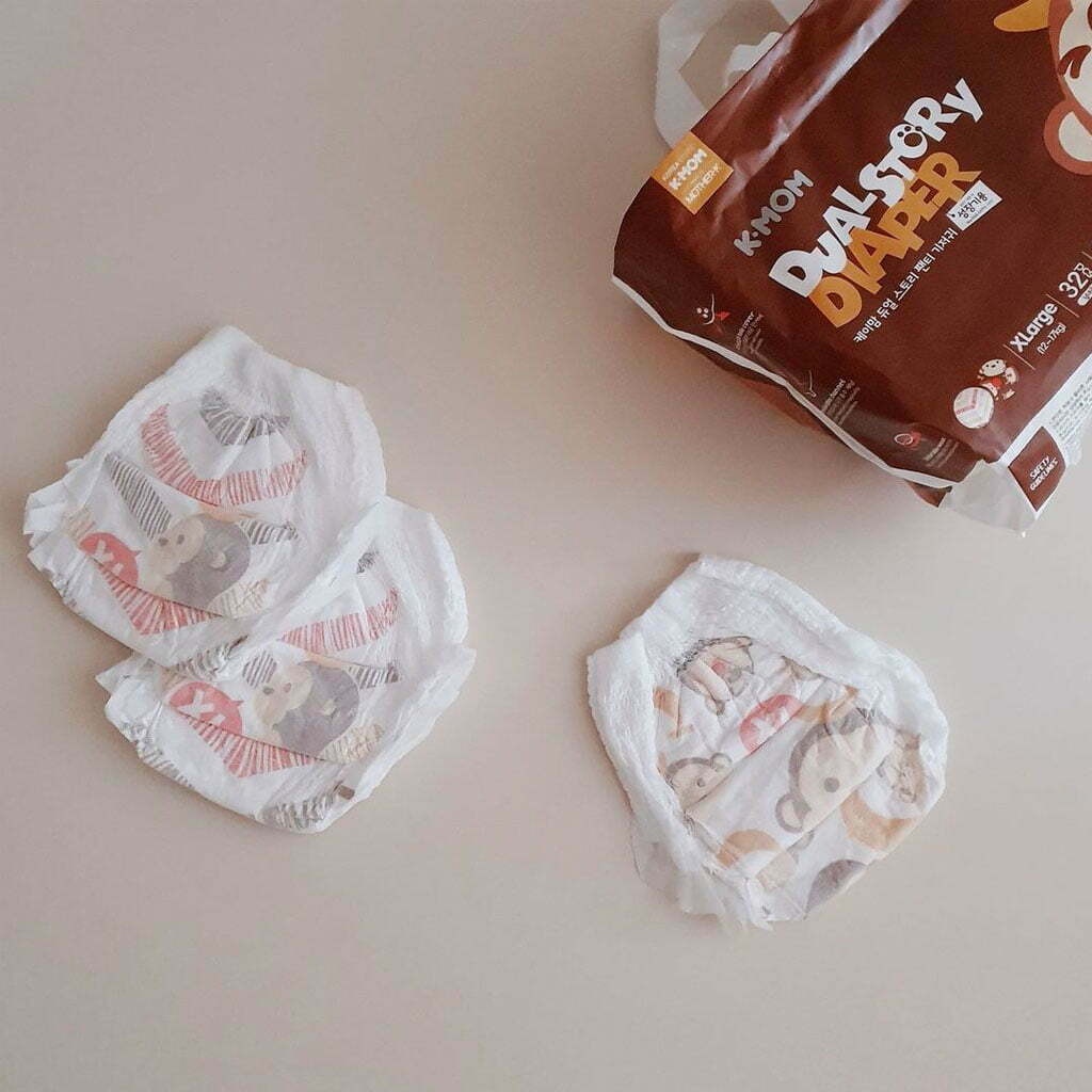 [Hayllo] K-MOM Dual Story Pull Up Diaper XL (12-17kg) 32pcs | Shopee ...