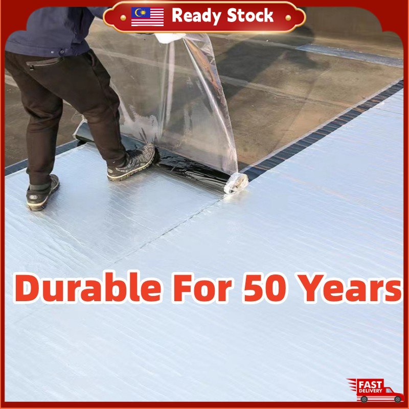 Atap Getah Hitam1.5mm 3mm Thick Roof Waterproofing Tape Aluminum Foil