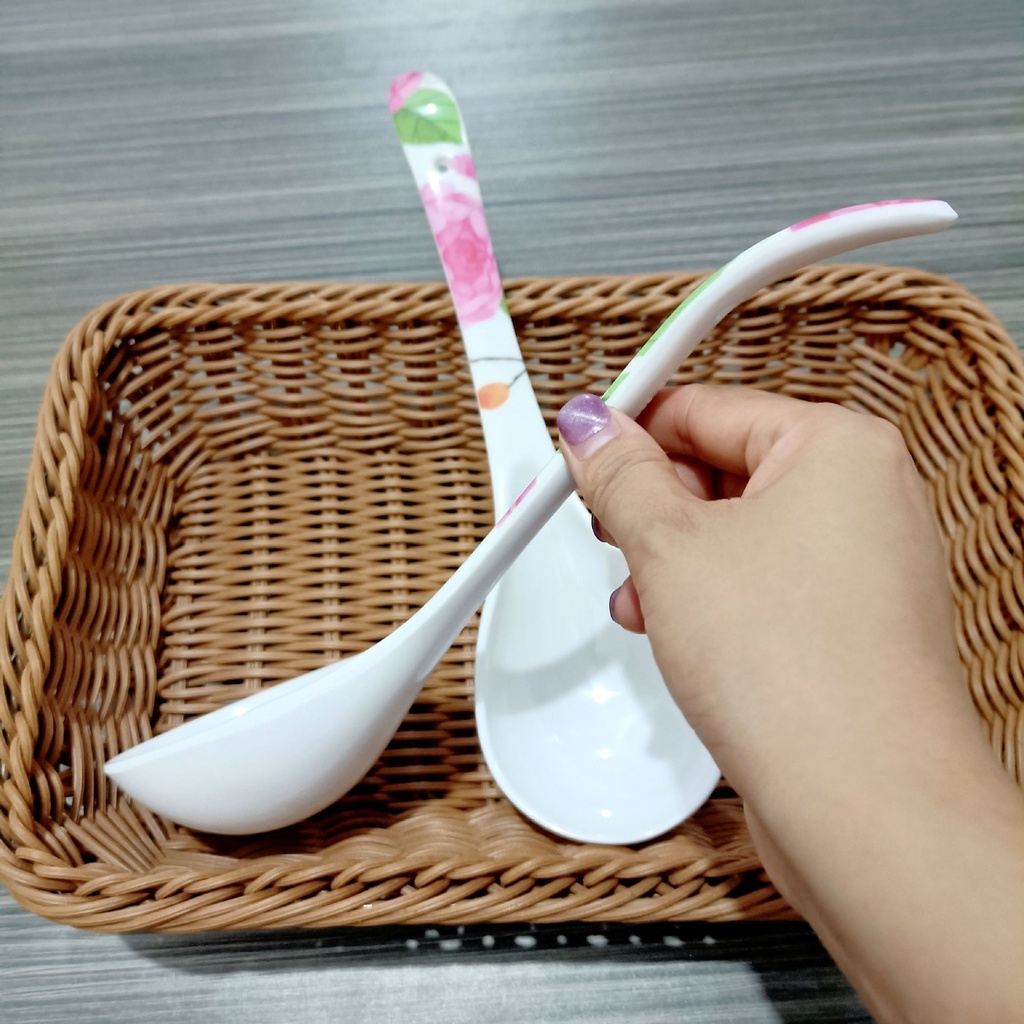 Melamine Soup Spoon 105# 106# / Senduk / Soup Spoon ( Random Design ...