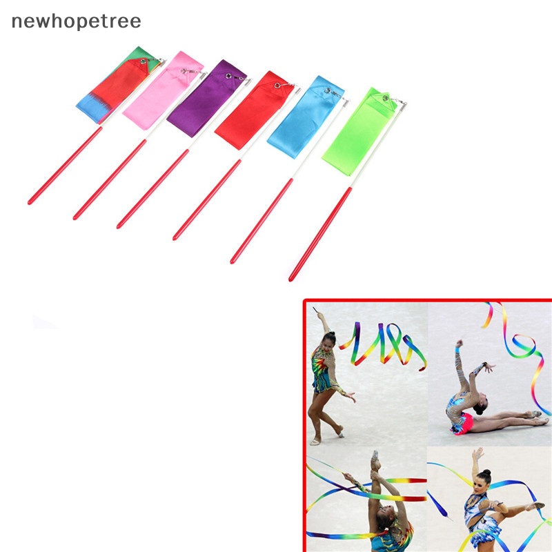 Ntmy Gym Dance Ribbon Gymnastics Art Ballet Streamer Twirling Rod ...