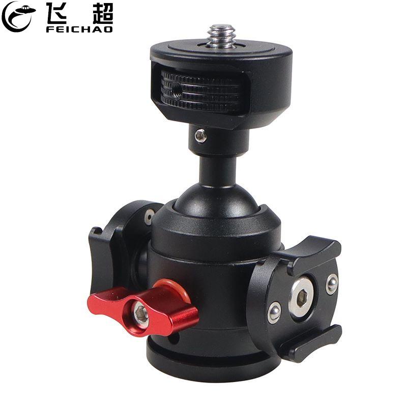 FEICHAO 1/4 Wire to 17mm Ball Head Adapter Mount for Base Phone Tablet Connection (Adapter D66mm Suction Cup