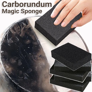 Nano Carborundum Sponge with Handle, Nano Emery Sponges Rust Remover, Emery  Sponge Brush for Pots Pans, Kitchen Sponge for Dishes, Bathroom Cleaning  Tools, Nano Sponge 