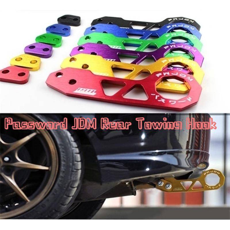 thumbnail interactive-video image 1 of Xotic Tech Blue JDM Racing Towing Strap Tow Hook For Honda Fit 3rd Gen 2015-2018 – Front Mount 1 of 5