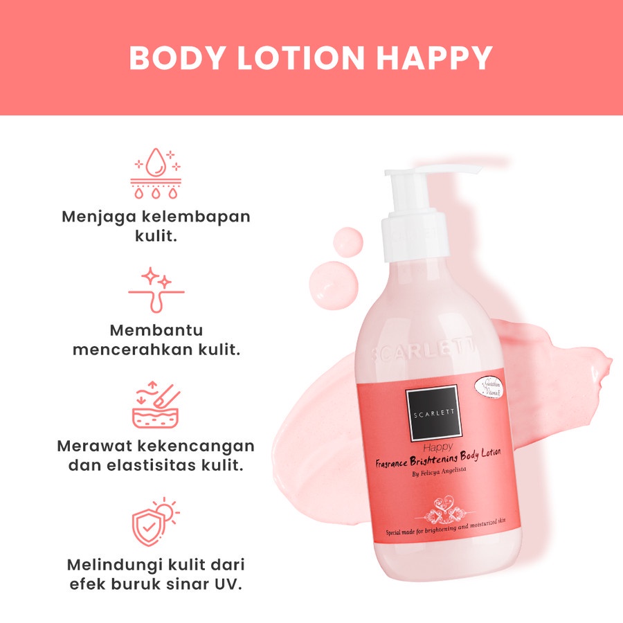 Scarlett By Felicya Angelista Body Lotion, Scrub, Shower / Serum