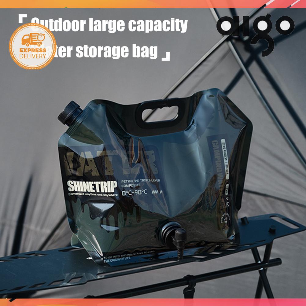 🚚Saham Malaysia🚚 8L Camping Water Bag Multipurpose Collapsible Pouch No