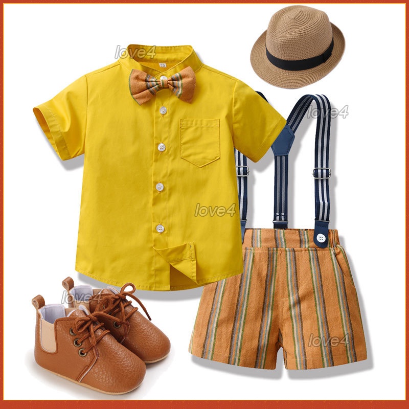 Summer Safari Costume Baby Boy British Style Short Sleeved Polo Shirt