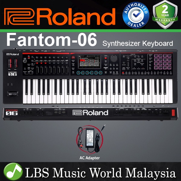Roland FANTOM-06 61 Key Music Workstation Synthesizer Keyboard with ...