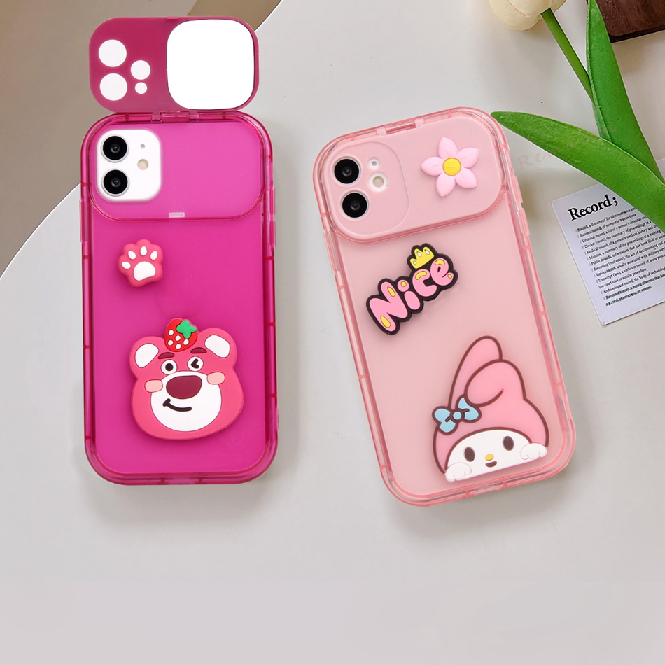 Cute Rabbit Bear Phone Case For Iphone Pro Max Mini S Plus X Xr Xs Max Se