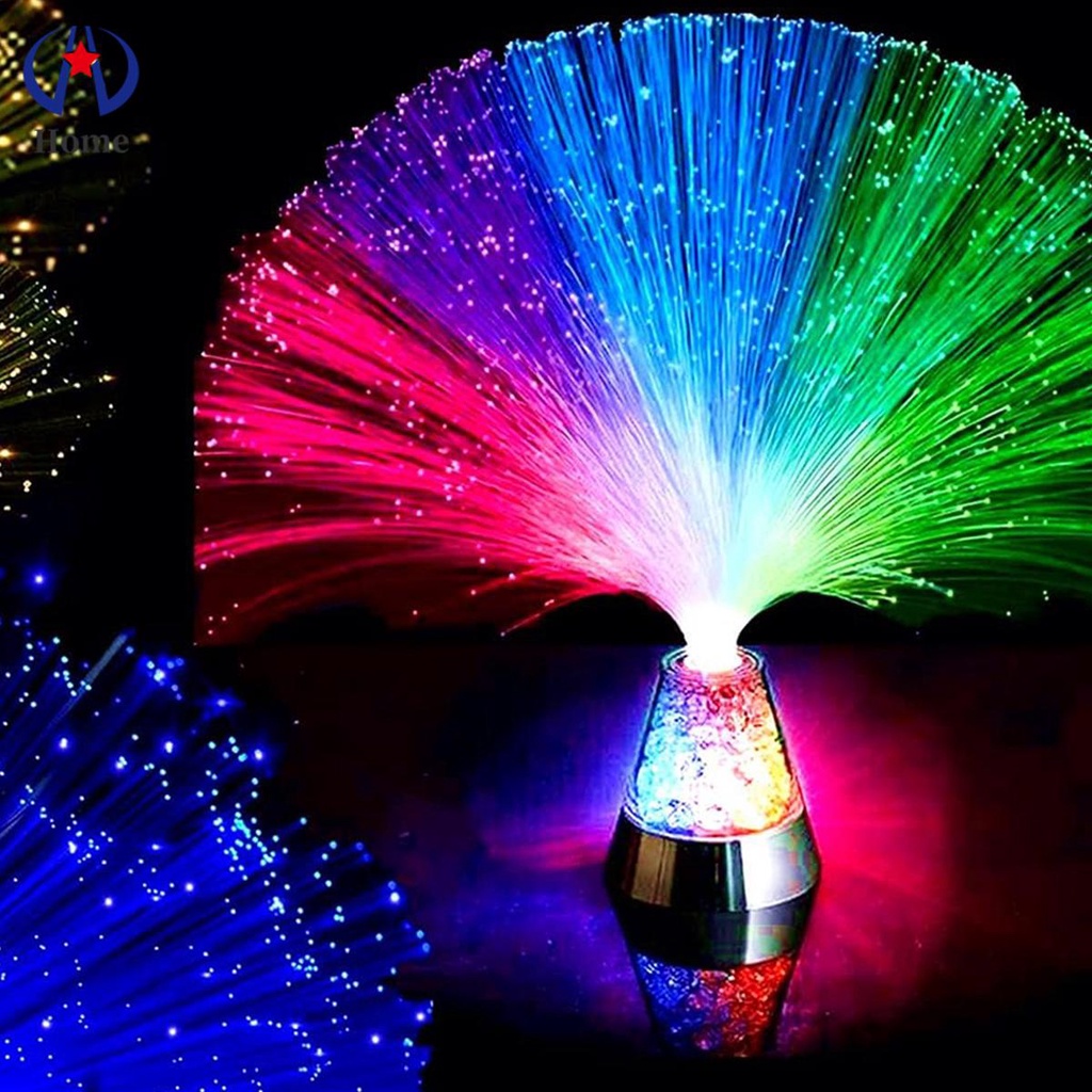 LED Fiber Optic Lamp Color Changing Fiber Optic Light USB/Battery