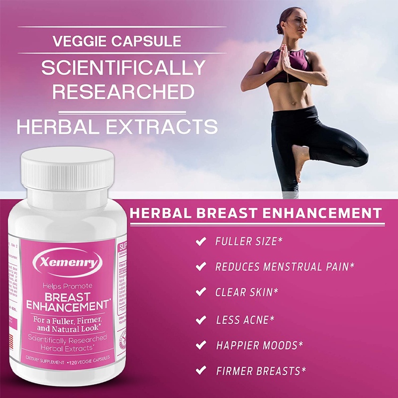 Bust XL - Breast Enhancement Pills, Enhance Breast Naturally, Fuller and  Firmer Boobs (120)