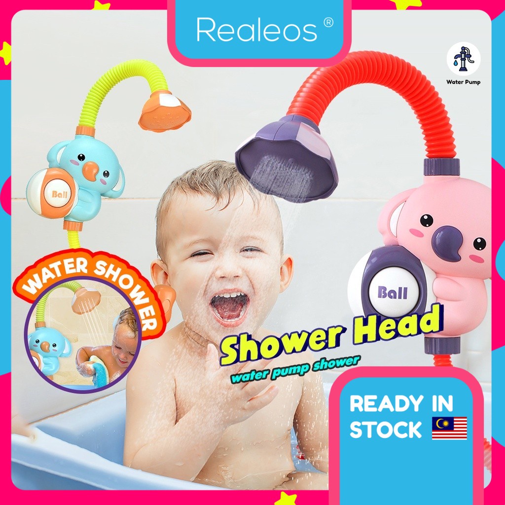 Realeos Koala Baby Bath Toy Shower Head Bath Tub Electric Automatic ...