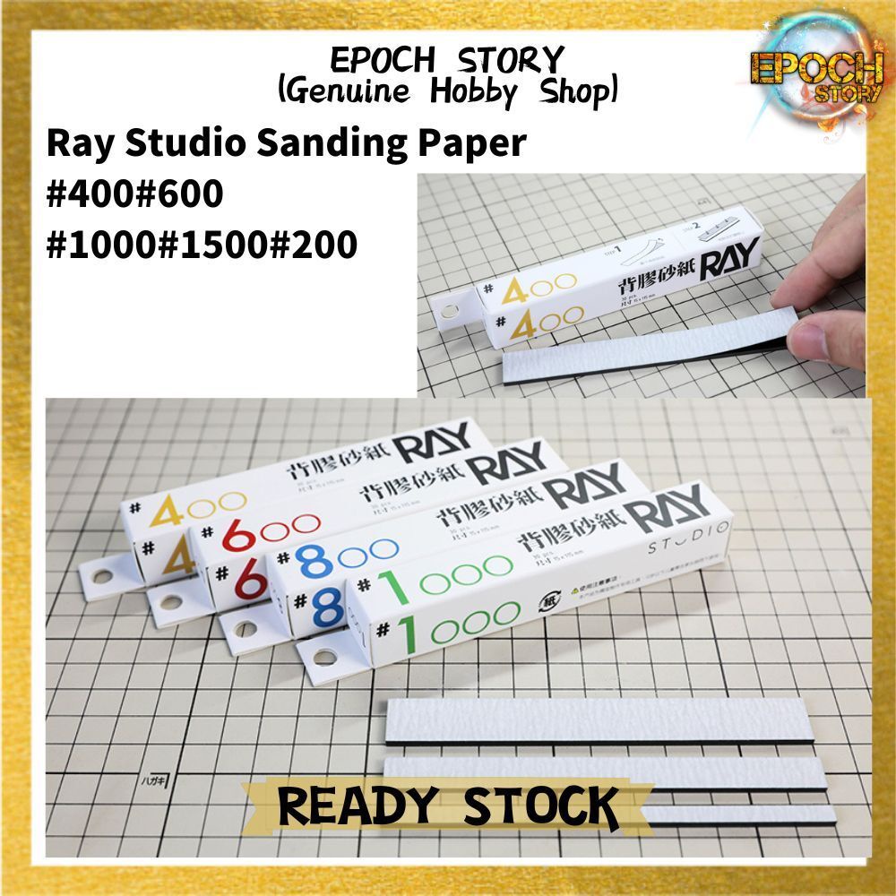 Ray Studio Sanding Paper 400600100015002000 30pcs( With back tap