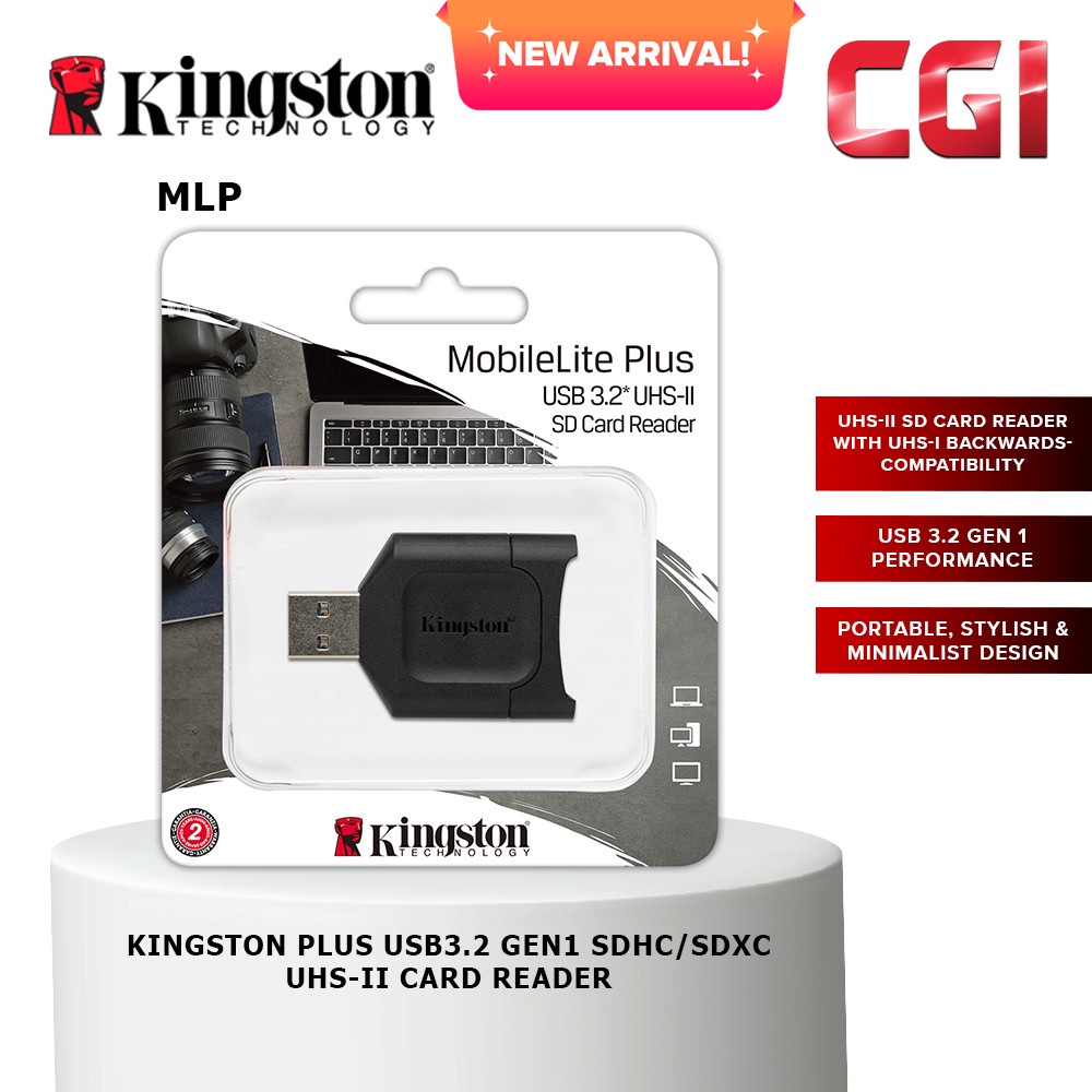 Kingston MobileLite Plus USB 3.2 Gen 1 SD Reader - MLP | Shopee Malaysia