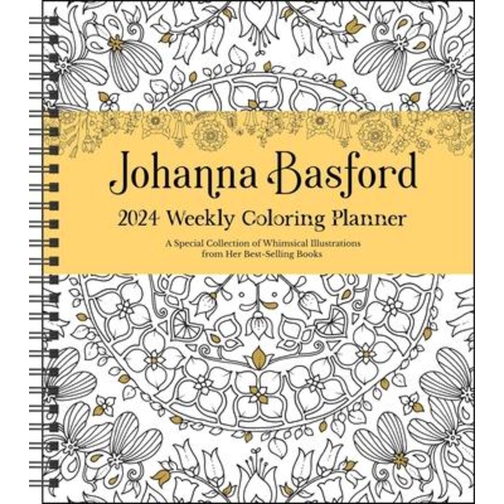 [English 100 Original] Johanna Basford 12Month 2024 Coloring