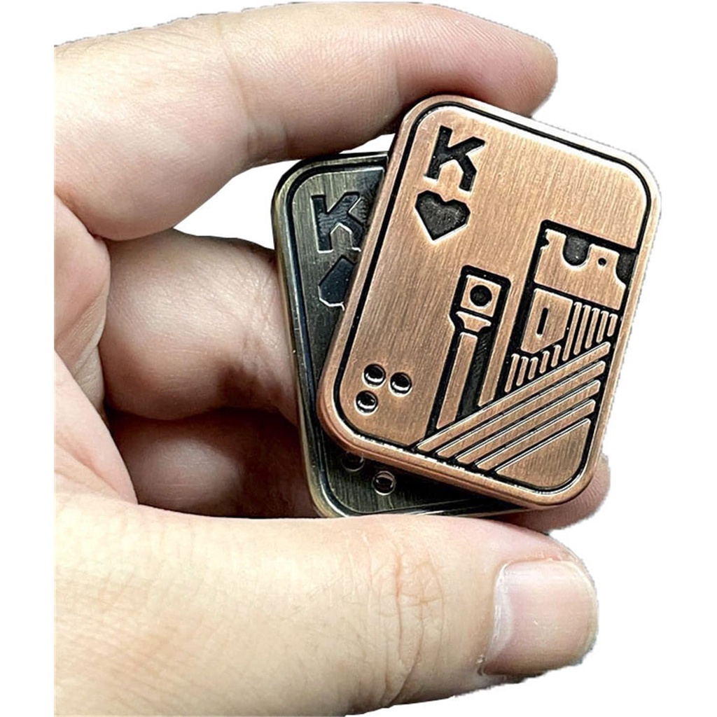 Metal Poker Fidget Slider EDC Fidget ADHD Autism Sensory Anxiety Stress ...