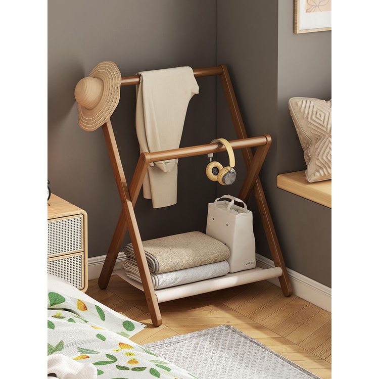 Bedside Hanger Floorstanding Clothes Coat Rack Temporary Clothes Pants