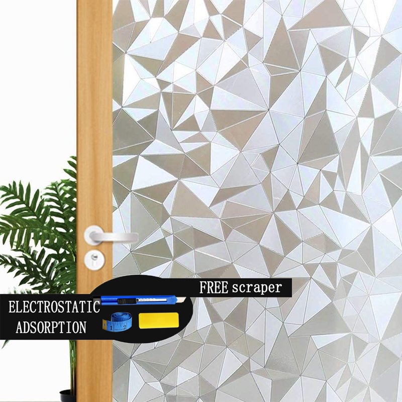 Static Window Stickers Sliding Door Glass Film Anti-peeping Shade ...