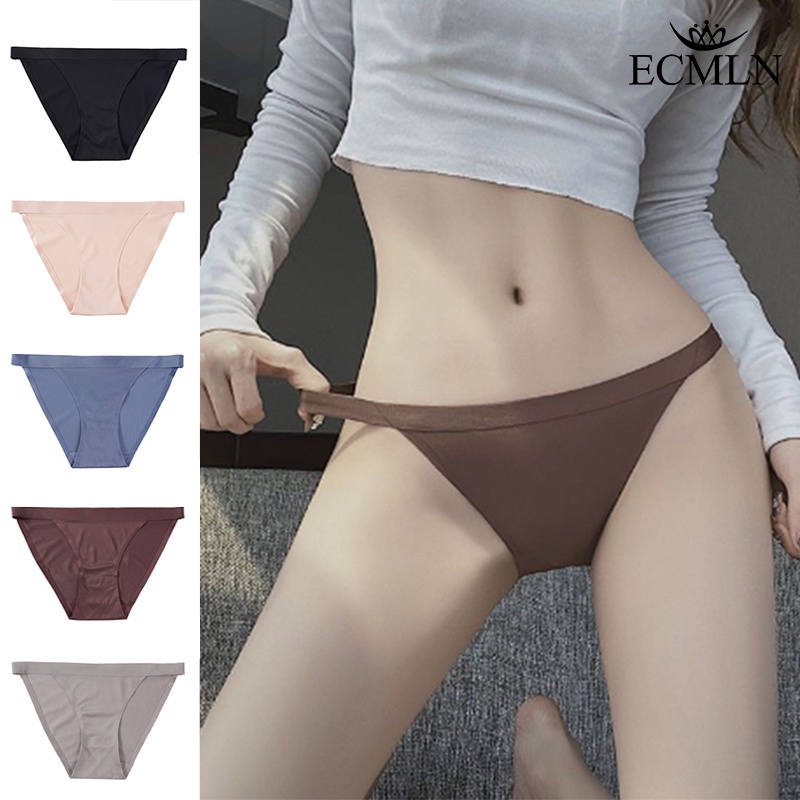 Ice Silk Panties for Women Seamless Underwear Summer Thin Comfortable Low  Waist Girls Hip Lift Sexy High Quality Panty for Women