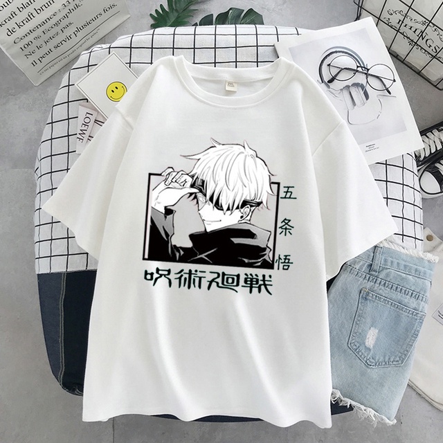 Cool Tshirt Manga Japanese Anime Jujutsu Kaisen T Shirt Gojo Satoru