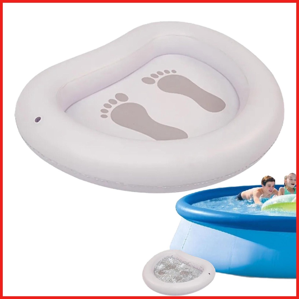Inflatable Pool Foot Bath Basin Foot Soaking Bath Basin for Pool Entry
