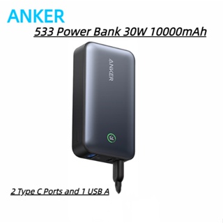 Anker 533 Power Bank 30W 9800mAh Purple with 2 Type C Ports and 1