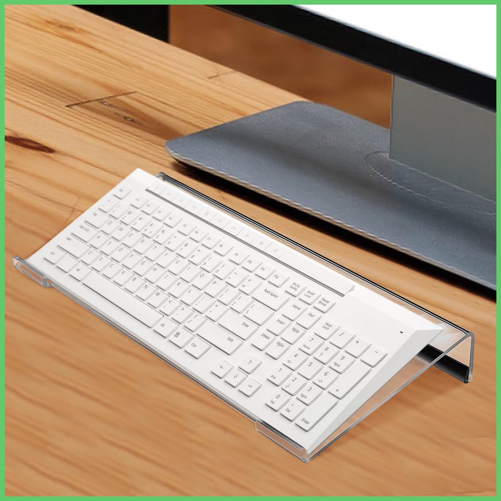 Keyboard Riser Stand Clear Acrylic PC Keyboard Display Tray Game