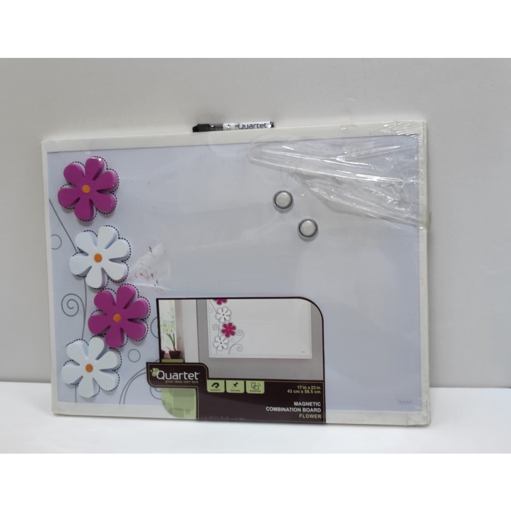 Quartet Flower Foam Magnetic Whiteboard - (43cm x 58cm) / (17 In x 23 ...