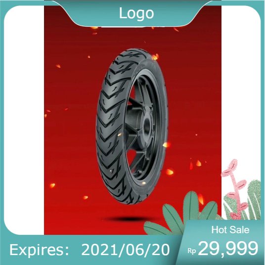 Mpm FDR Tubeless Motorcycle Outer Tire 90 80 17 Spartax Duck Supra Blade Smash Shogun 125