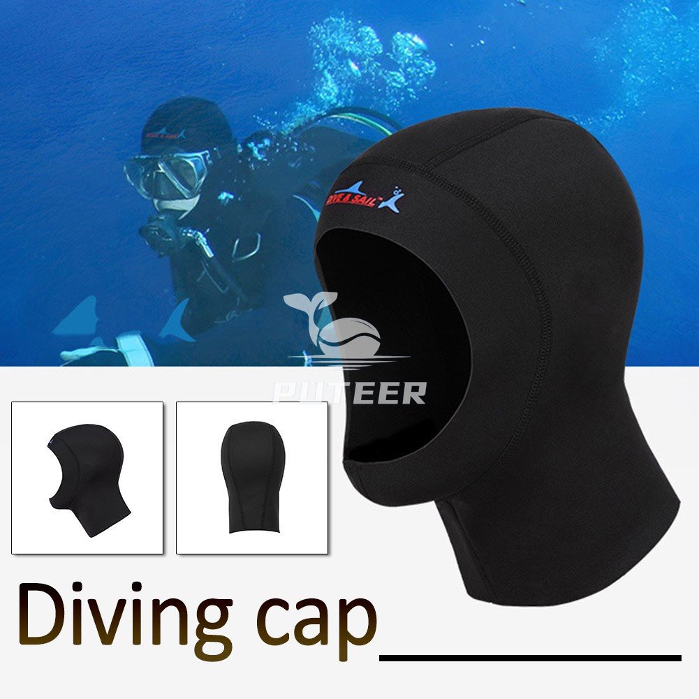 3mm Neoprene Diving Cap Scuba Diving Head Neck Cover Swim Hat For Snorkeling Freediving