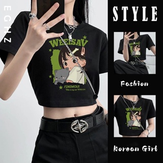 🔥【Malaysia Stock】Korean Stlye Sleeveless Crop Top Shirt Slim