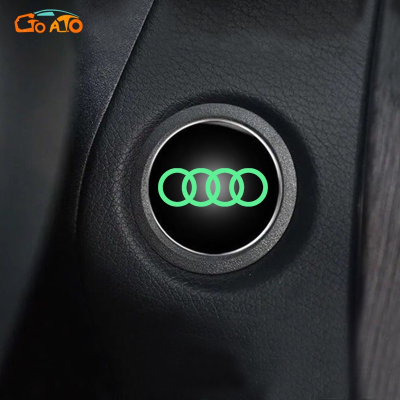 GTIOATO Car Ignition Switch Decorative Stickers Luminous Start Button ...