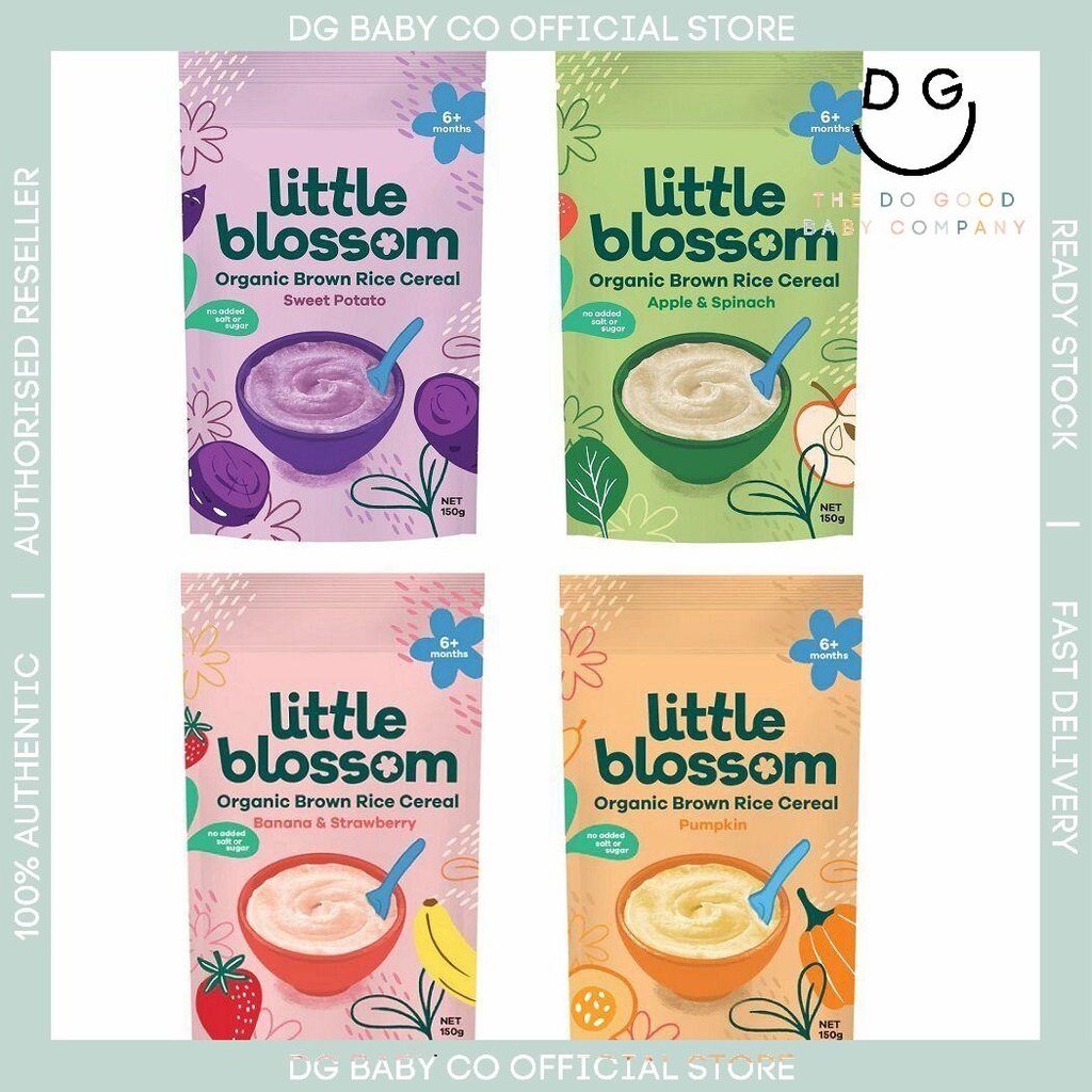 LITTLE BLOSSOM ORGANIC BROWN RICE CEREAL | Shopee Malaysia