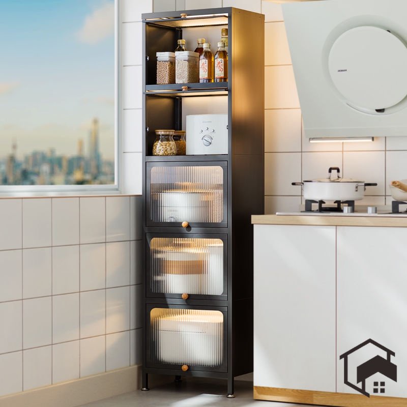 Carbon Steel Kitchen Storage Cabinet Multi-Layer Gap Rack Kitchen Gap ...