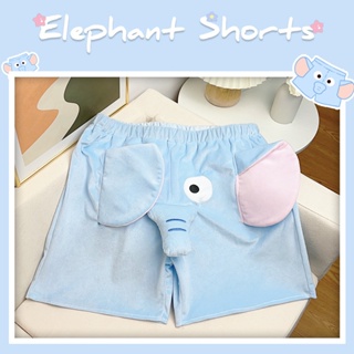 Cute Funny Shorts For Men Women Cartoon Elephant Pajamas Cute