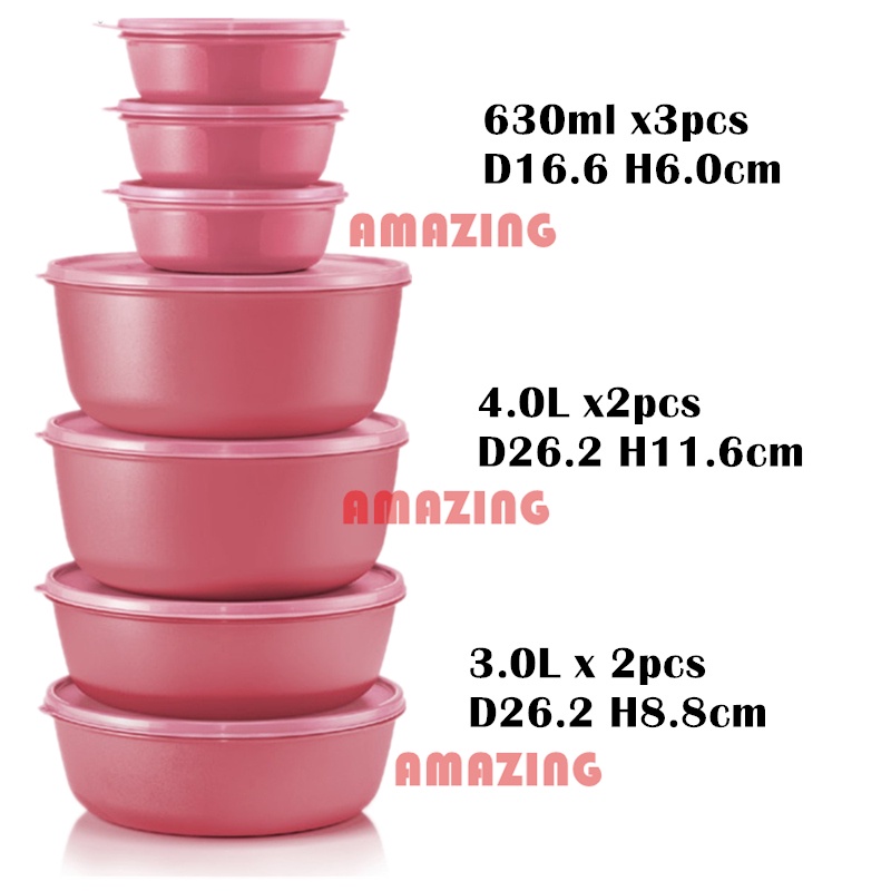 Tupperware Modular Bowl/ Level Set 2023 May/ Container Airtight/ Bekas