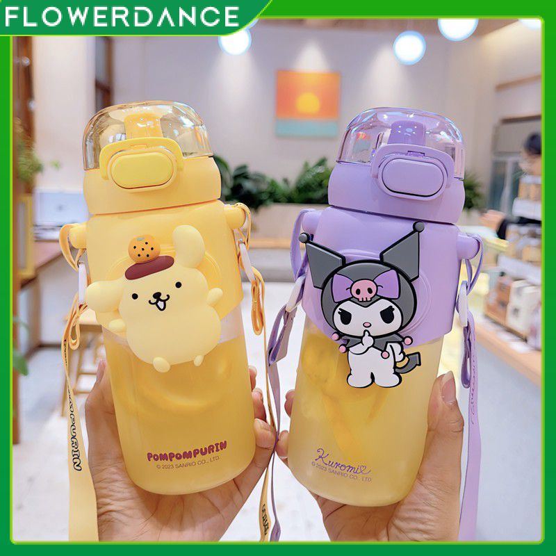 600ml Sanrio Cartoon Summer Sports Water Bottle Kawaii Cinnamoroll ...